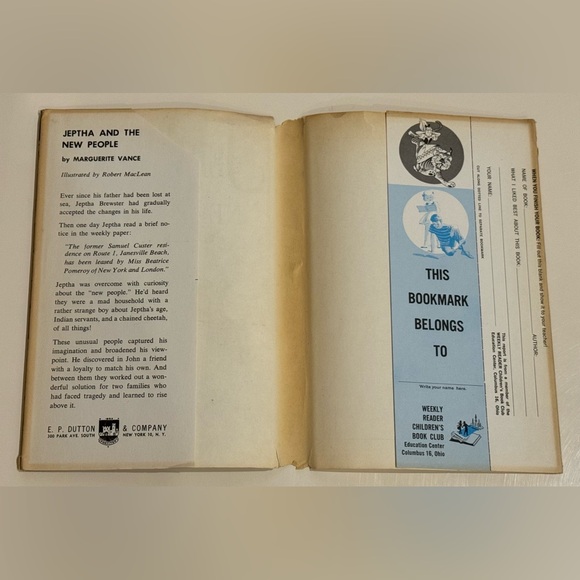 Vintage 1960 Jeptha and the New People - Weekly Reader | HC | 1st Edition VGC - Picture 3 of 16